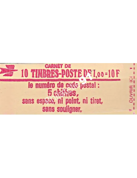Carnet n° 1972-C2a - Type Sabine - Collection timbre France