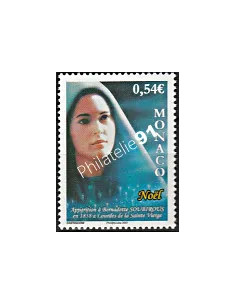MONACO n° 2601,Noël, Bernadette Soubirous, collection Timbres Monaco
