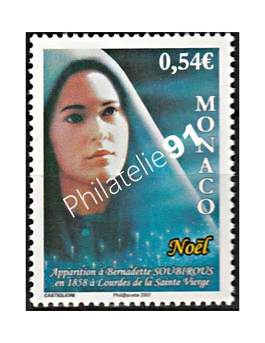 MONACO n° 2601,Noël, Bernadette Soubirous, collection Timbres Monaco