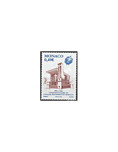 MONACO n° 2608,Cinquantenaire de l'Eglise réformée de Monaco, Timbres Monaco