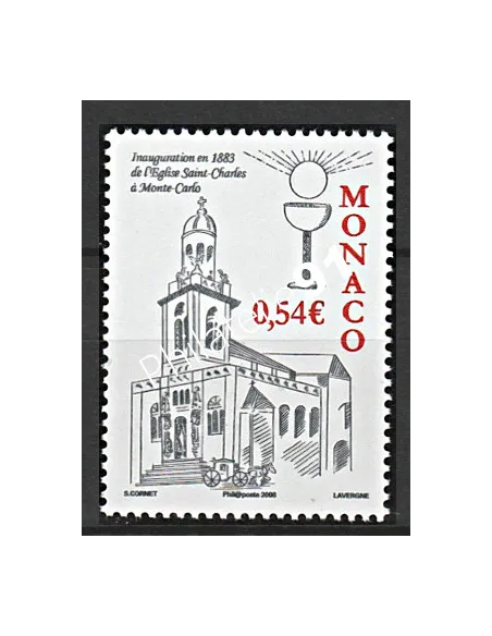 MONACO n° 2609, Eglise Saint-Charles à Monte-Carlo, Timbres Monaco