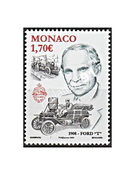 MONACO n° 2621,Voiture Ford, Henry Ford, Timbres Monaco