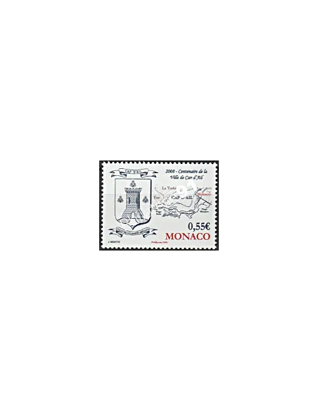 MONACO n° 2629,Centenaire de la ville du Cap d'Ail, Timbres Monaco