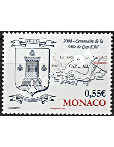 MONACO n° 2629,Centenaire de la ville du Cap d'Ail, Timbres Monaco