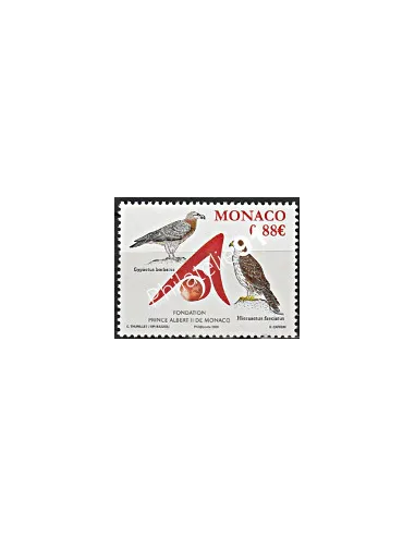 MONACO n° 2634,Fondation Albert II de Monaco. Rapaces, Timbres Monaco