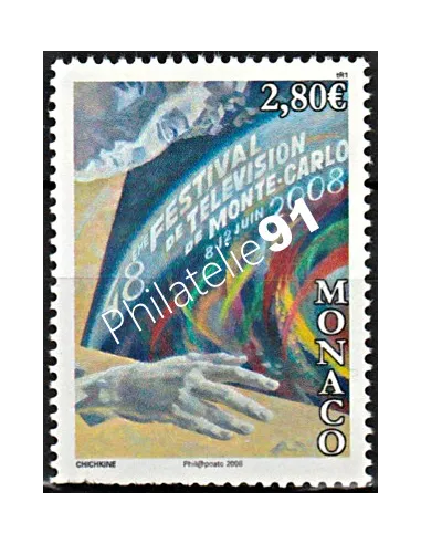 MONACO n° 2636,48e Festival de Télévision de Monte-Carlo, Timbres Monaco