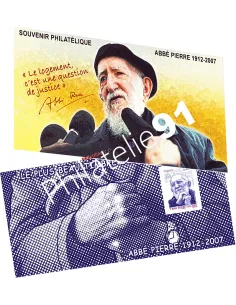 Bloc Souvenir n° 66, Abbé Pierre, collection timbres de France