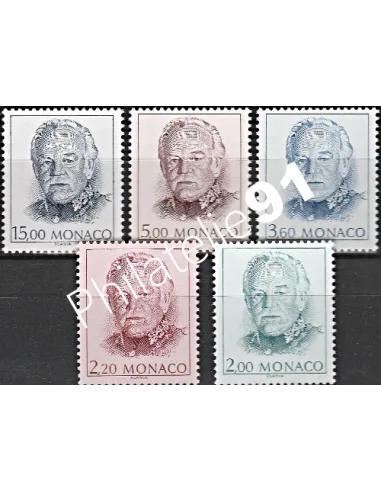 timbres de Monaco n° 1671 à 1675 - Collection timbres Monaco