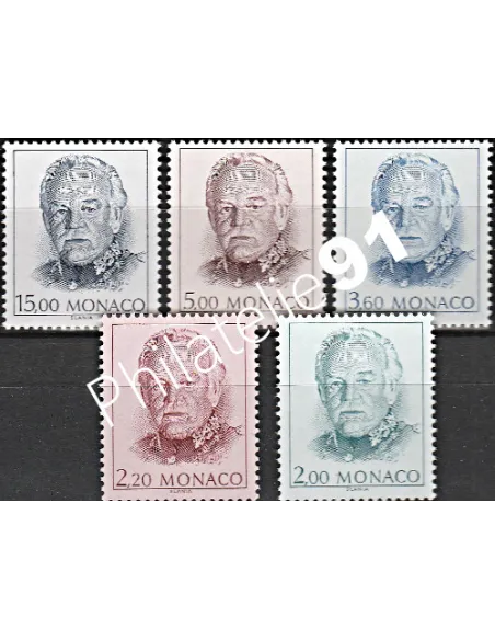 timbres de Monaco n° 1671 à 1675 - Collection timbres Monaco