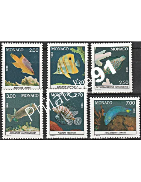 Monaco n° 1615 à 1620 - Collection timbres Monaco