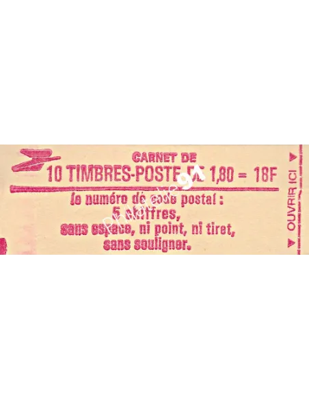 Carnet n° 2220-C5 - Marianne de Delacroix - Collection timbre France