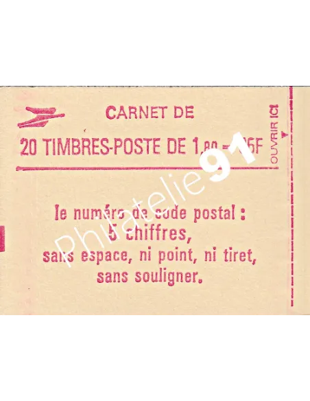 Carnet n° 2220-C8 - Marianne de Delacroix - Collection timbre France