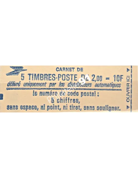 Carnet n° 2274-C1 - Marianne de Delacroix - Collection timbre France