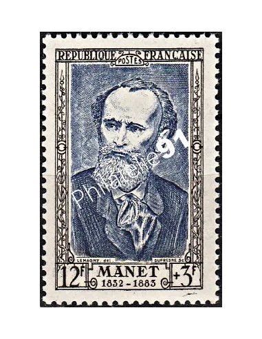 Timbre de France n°931,Célébrité,Edouard Manet, timbres France