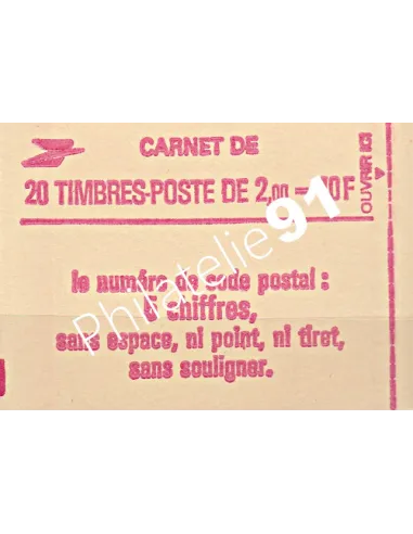 Carnet n° 2274-C4 - Marianne de Delacroix - Collection timbre France