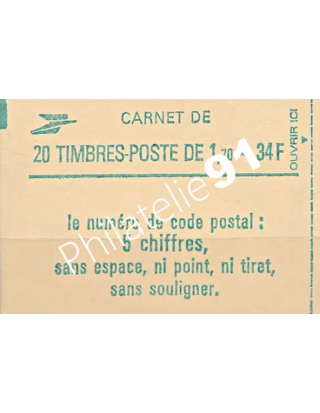 Carnet n° 2318-C1 - Marianne de Delacroix - Collection timbre France