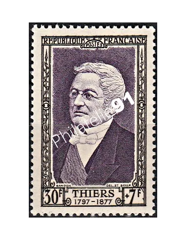 Timbre n°935,Célébrités,Adolphe Thiers, collection timbres France