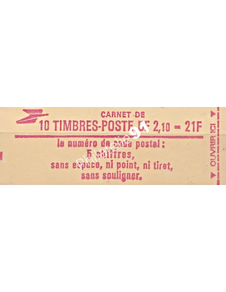Carnet n° 2319-C1 - Marianne de Delacroix - Collection timbre France