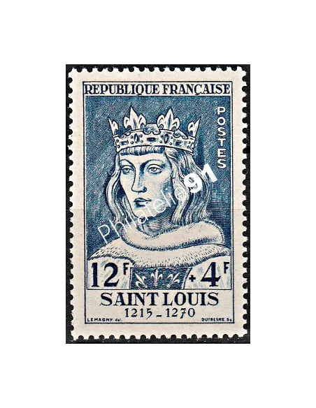 Timbre de France n°989,Célébrités du XIIIe au XXe siècles,Saint-Louis,collection timbres France