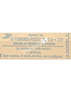 Carnet n° 2319-C3 - Marianne de Delacroix - Collection timbre France