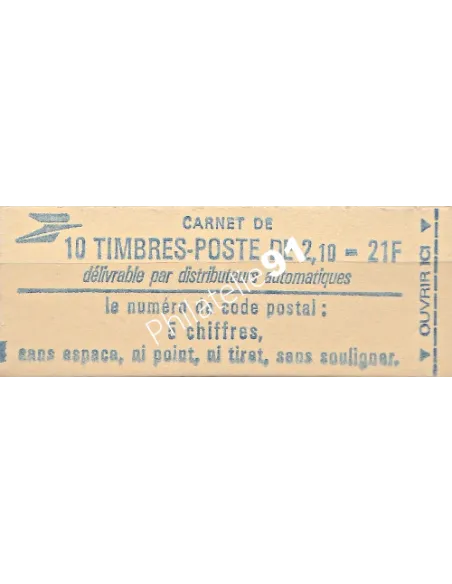 Carnet n° 2319-C3 - Marianne de Delacroix - Collection timbre France
