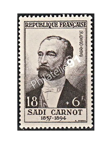 Timbre de France n°991,Célébrité,Sadi Carnot, collection timbres France