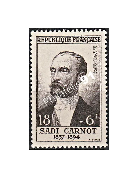 Timbre de France n°991,Célébrité,Sadi Carnot, collection timbres France
