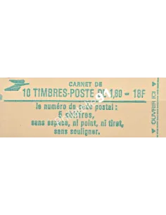 Carnet n° 2375-C1 - Marianne de Delacroix - Collection timbre France