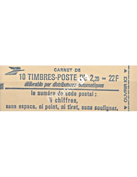 Carnet n° 2376-C1 - Marianne de Delacroix - Collection timbre France