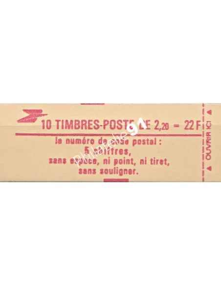 Carnet n° 2376-C3 - Type Delacroix - Collection timbre France