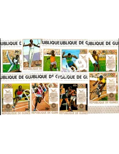 GUINEE - n° 470 à 476 + PA n° 105 à 106  - timbres thématiques