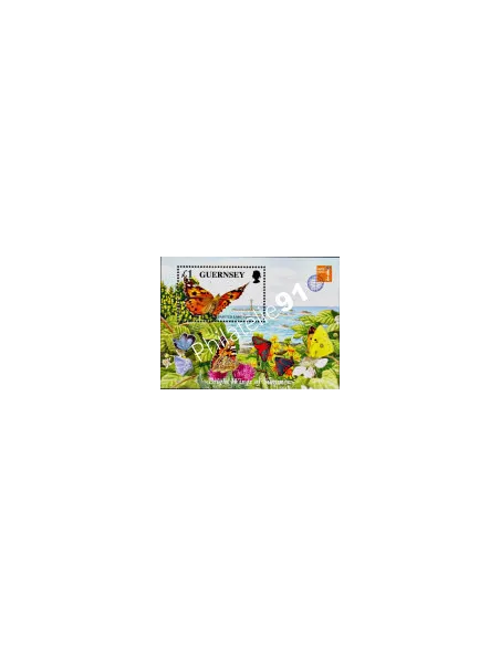 GUERNESEY (GRANDE-BRETAGNE) - BF n° 36 ** - PAPILLONS