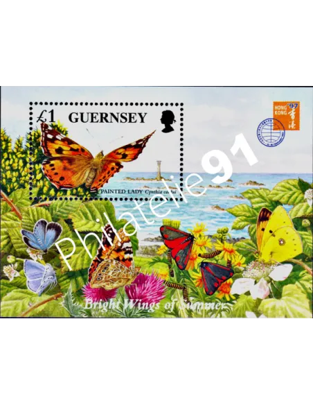 GUERNESEY (GRANDE-BRETAGNE) - BF n° 36 ** - PAPILLONS