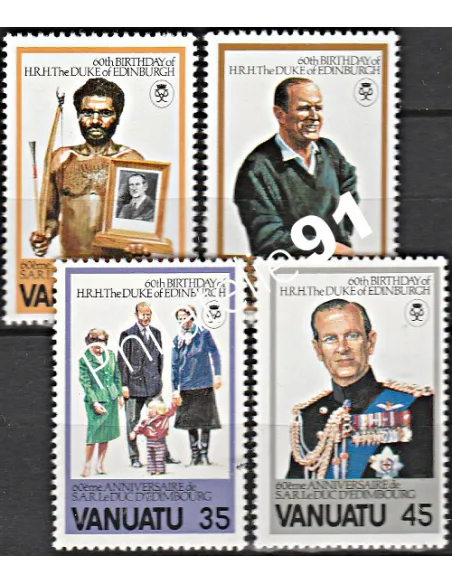 Timbre de Vanuatu n° 624 à 627 - Timbres des colonies Françaises