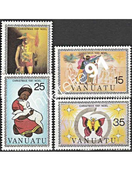 Timbre de Vanuatu n° 635 à 638 - Timbres des colonies Françaises