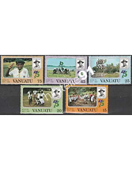 Timbre de Vanuatu n° 657 à 661 - Timbres des colonies Françaises