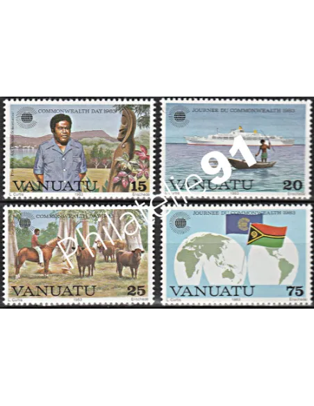 Timbre de Vanuatu n° 672 à 675 - Timbres des colonies Françaises