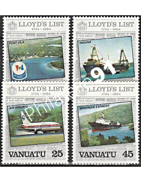 Timbre de Vanuatu n° 690 à 693 - Timbres des colonies Françaises