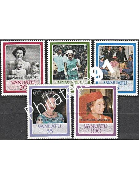 Vanuatu - n° 792 à 796 - Timbres des colonies Françaises