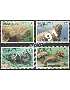 Timbres de Vanuatu n° 797 à 800, WWF, Timbres des colonies Françaises