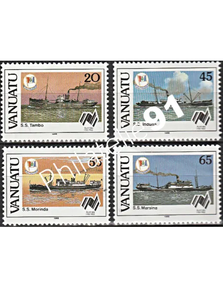 Timbres de Vanuatu n° 801 à 804 - Timbres des colonies Françaises