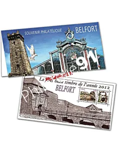 Bloc souvenir n° 89 - le plus beau timbre de l'année 2012 - BELFORT