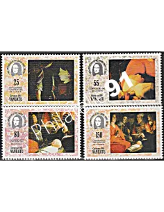 Timbres de Vanuatu n° 935 à 938, Noël, Timbres des colonies Françaises