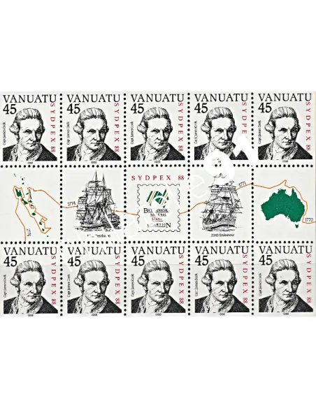 Timbres de Vanuatu n° 805 en Feuille - Timbres des colonies Françaises
