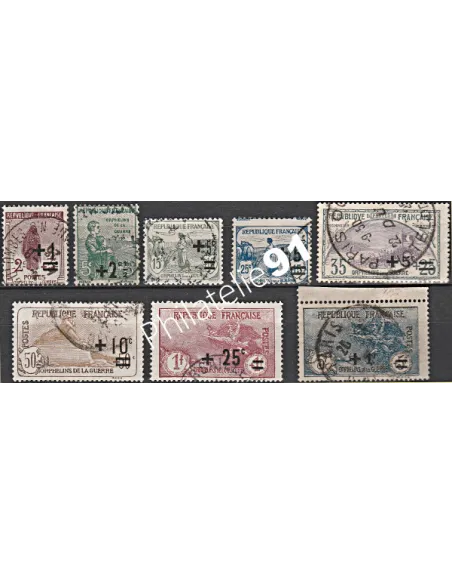 Timbre n° 162 à 169 oblitéré - collection timbres France