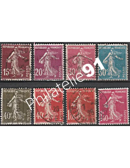 Timbre n° 189 à 196 oblitéré - collection timbres France
