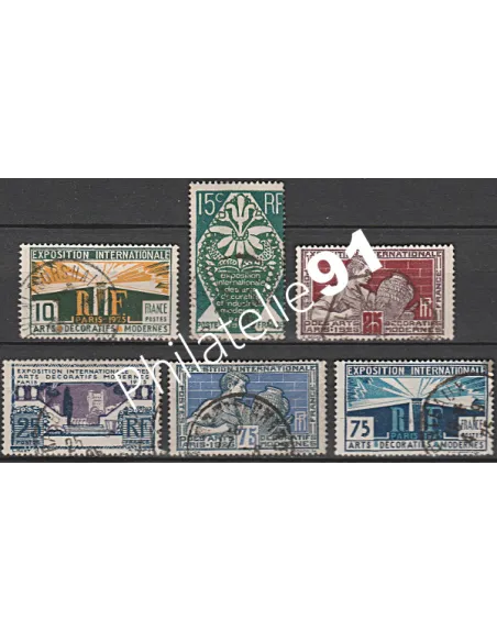Timbre n° 210 à 215 oblitéré - collection timbres France