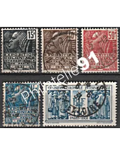 Timbre n° 270 à 274 oblitéré - collection timbres France