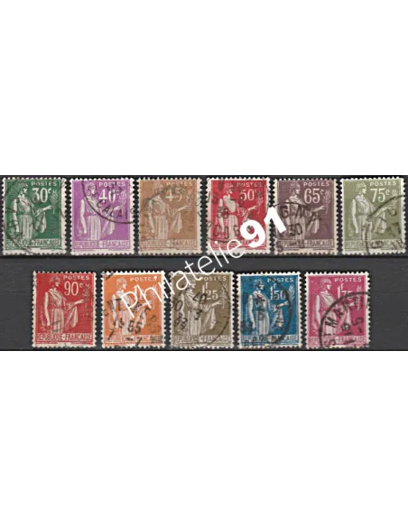 Timbre n° 280 à 289 oblitéré - collection timbres France