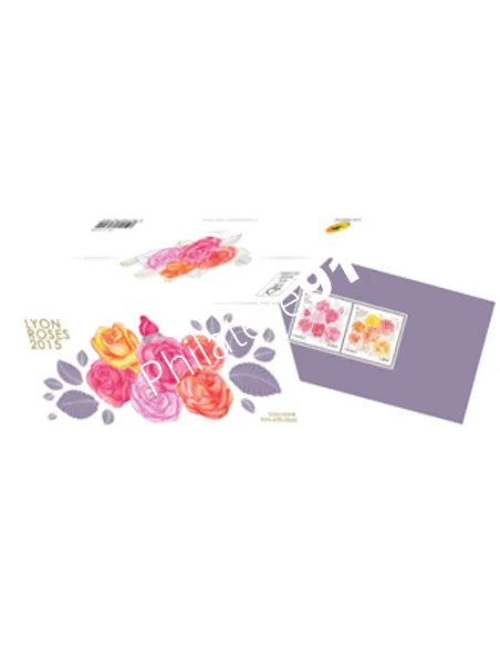 Souvenir philatélique n° 111, LYON ROSES 2015, collection timbres France